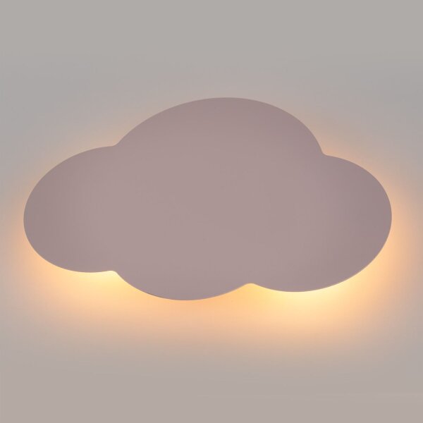 Lampe pour chambre denfant Mur Rose Nuage 2x G9 Métal WOLKI