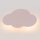 Lampe pour chambre denfant Mur Rose Nuage 2x G9 Métal WOLKI