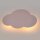 Lampe pour chambre denfant Mur Rose Nuage 2x G9 Métal WOLKI