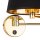 Applique chambre bras pivotant interrupteur E27 or noir