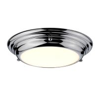Plafonnier LED ANISA en chrome Ø25cm Lampe de...