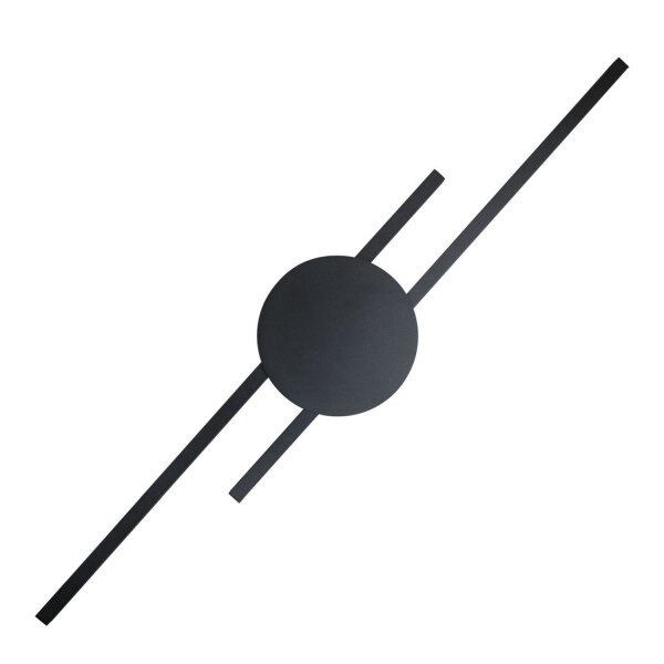 Applique indirecte LED Noir 3000 K Métal 86 cm de long
