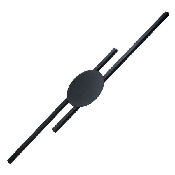 Applique indirecte LED Noir 3000 K Métal 86 cm de long