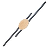 Applique LED indirecte 3000 K Noir Nature Métal...