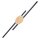 Applique LED indirecte 3000 K Noir Nature Métal Bois Moderne