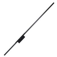 Applique LED 3000 K noir métal plat long 93 cm