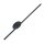 Applique LED 3000 K noir métal plat long 93 cm