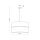 Suspension Noir Naturel Ø 50 cm ajustable 3x E27 Moderne