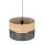 Lampe à suspendre réglable E27 Ø 38 cm Noir Naturel CANTU