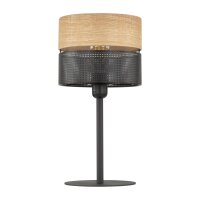 Lampe de table Noir Naturel E27 40 cm Moderne CANTU
