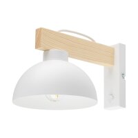 Applique polyvalente avec interrupteur Blanc M&eacute;tal...