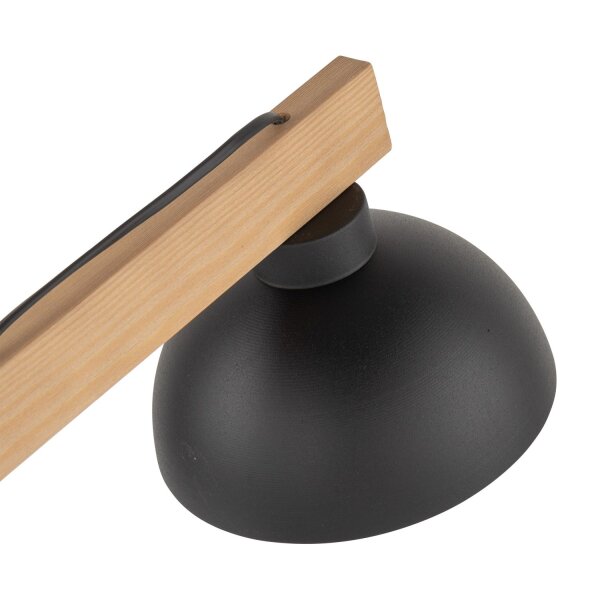 Lampe de bureau bois métal 52 cm réglable Junges Wohnen