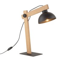 Lampe de bureau bois métal 52 cm réglable...