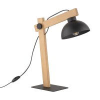 Lampe de bureau bois métal 52 cm réglable...