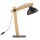 Lampe de bureau bois métal 52 cm réglable Junges Wohnen