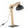 Lampe de bureau bois métal 52 cm réglable Junges Wohnen