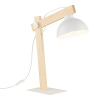 Lampe de bureau réglable 52 cm bois métal E27
