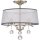 Plafonnier TAZIA en cristal argent&eacute; &Oslash;41cm Lampe