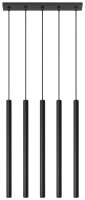 Lampe à suspendre noire en métal 3-flamme...