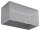 Plafonnier gris carré moderne aluminium 2x G9 couloir