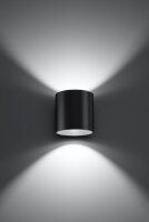 Applique murale Anthracite Métal petit H:10cm rond...