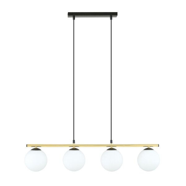 Lampe à suspendre allongée Abat-jour sphérique réglable 4x E14