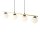 Lampe à suspendre allongée Abat-jour sphérique réglable 4x E14