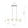 Lampe à suspendre allongée Abat-jour sphérique réglable 4x E14