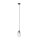 Suspension verre Abat-jour Ø 12 cm Noir Transparent