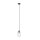 Suspension verre Abat-jour Ø 12 cm Noir Transparent