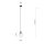 Suspension verre Abat-jour Ø 12 cm Noir Transparent