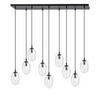 Lampe à suspendre grande 100 cm 9x E14 verre...