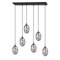 Lampe à suspendre verre 6 flammes E14...