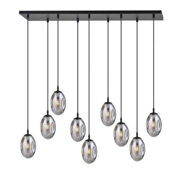 Grande lampe à suspendre Verre Abat-jour9x E14 100 cm décoratif