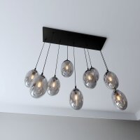 Grande lampe à suspendre Verre Abat-jour9x E14 100...