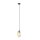 Lampe à suspendre verre fumé en ambre Ø 12 cm réglable