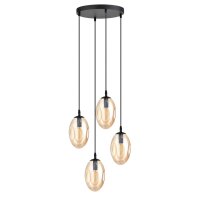 Suspension verre fumé en ambre Ø 40 cm...