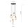 Suspension verre fumé en ambre Ø 40 cm réglable