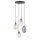 Suspension réglable CARLU verre 4-flamme E14