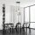 Suspension réglable CARLU verre 4-flamme E14