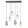 Lampe à suspendre 6 flammes verre fumé 70 cm de large CARLU