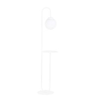 Lampadaire Blanc 150 cm petit verre Abat-jour...