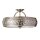 Plafonnier TAKARA acier bross&eacute; &Oslash;50cm Lampe