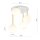 Plafonnier Boule Abat-jour Verre Métal E14 Blanc Or