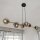 Lampe à suspendre décorative Abat-jour sphérique Verre fumé Métal ALOISIO