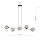 Lampe à suspendre décorative Abat-jour sphérique Verre fumé Métal ALOISIO