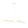 Lampe à suspendre métal verre en blanc or 110 cm de long