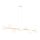 Lampe à suspendre blanc or 8x E14 verre métal 140 cm grande