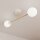 Plafonnier blanc or 2 flammes 55 cm E14 ANNETTA