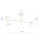 Plafonnier blanc or 2 flammes 55 cm E14 ANNETTA
